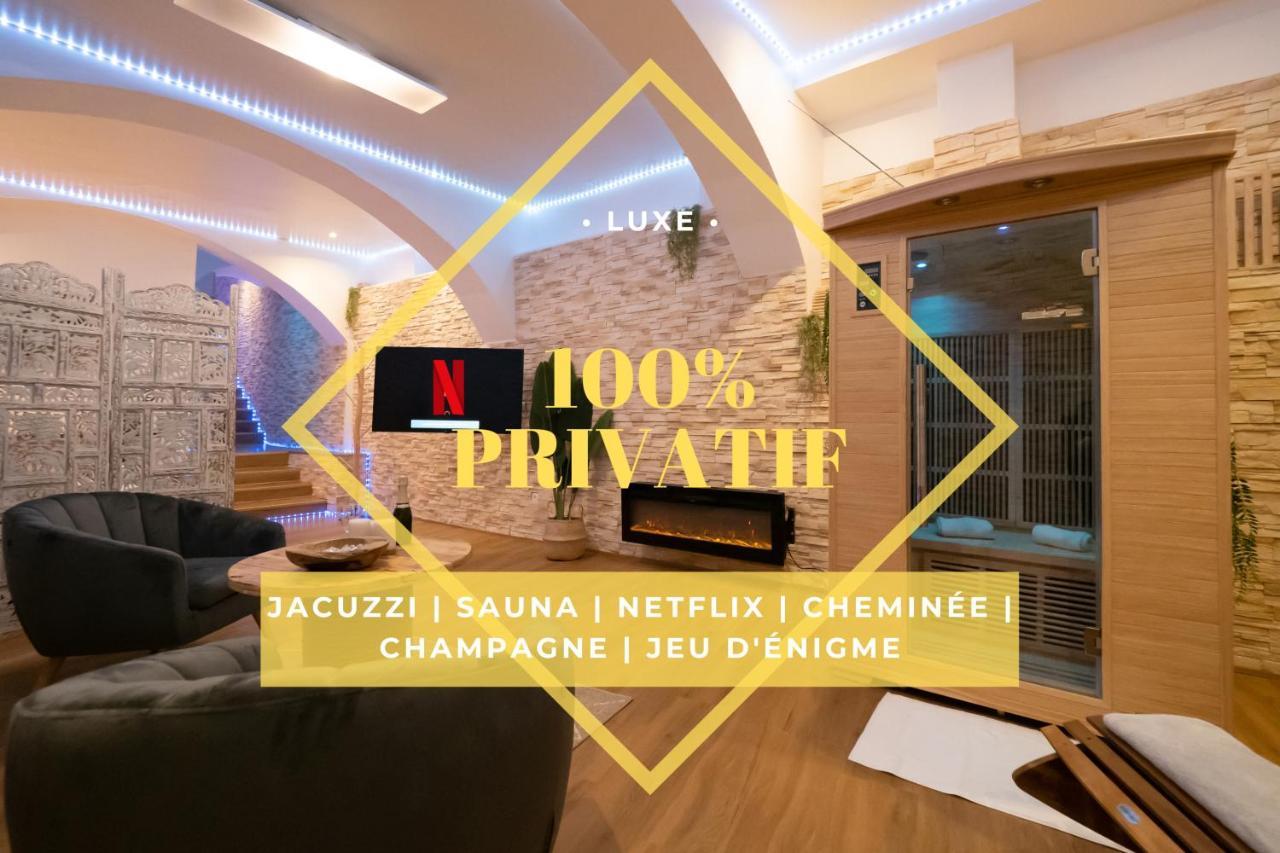 Le Spa De La Cathedrale - Jacuzzi - Sauna - Champagne - Netflix - Wifi Troyes Luaran gambar